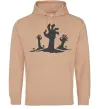 Мужская толстовка (худи) Horrible hands Песочный фото
