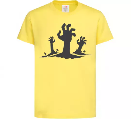 Детская футболка Horrible hands Лимонный фото