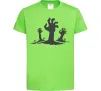 Детская футболка Horrible hands Лаймовый фото