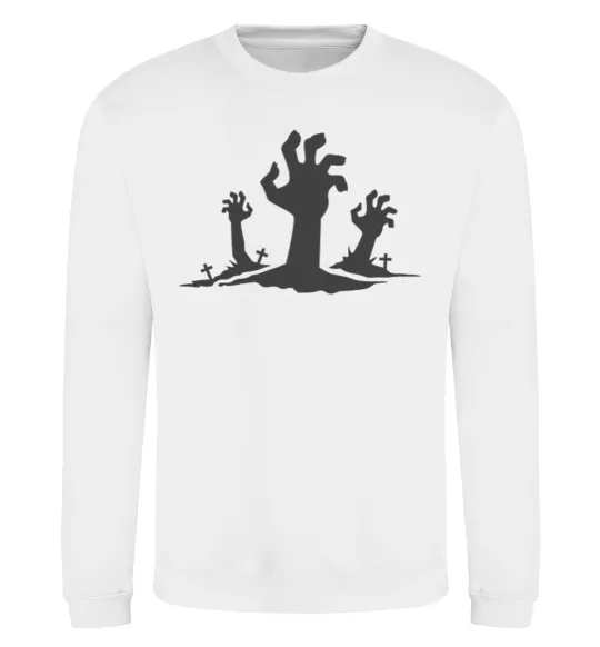 Свитшот Horrible hands Белый фото