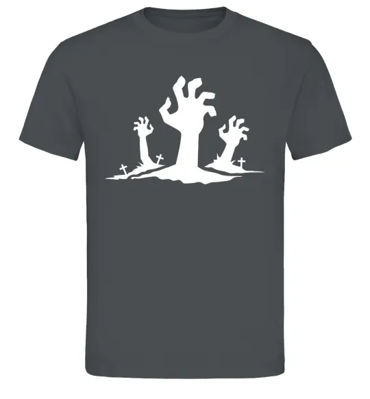 Чоловіча футболка Horrible hands Графіт фото