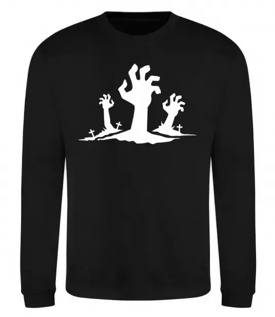 Світшот Horrible hands Чорний фото