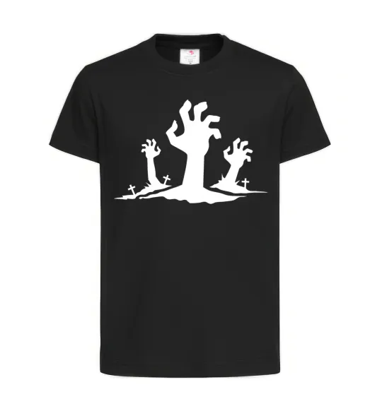 Дитяча футболка Horrible hands Чорний фото