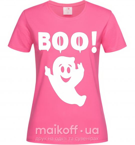 Женская футболка boo Ярко-розовый фото