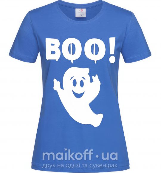 Женская футболка boo Ярко-синий фото