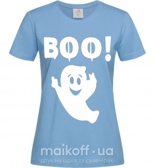 Женская футболка boo Голубой фото