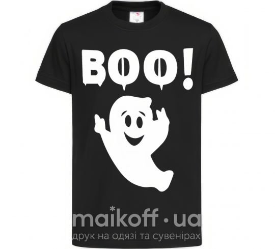 Детская футболка boo Черный фото