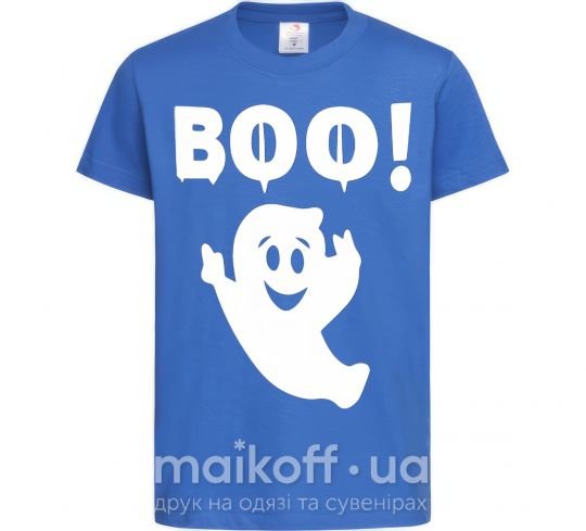 Детская футболка boo Ярко-синий фото