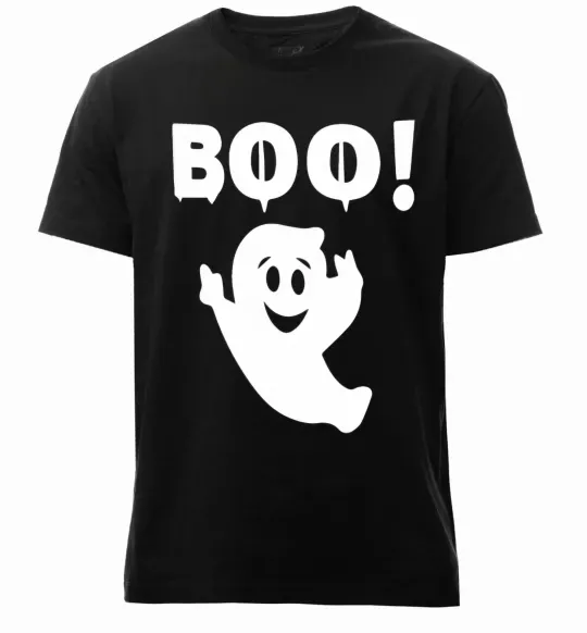 Мужская премиум футболка boo Черный фото