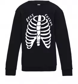 Дитячий світшот stay creepy Чорний фото