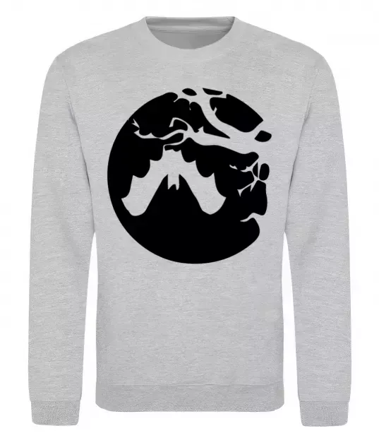 Світшот Кажан Сірий меланж фото