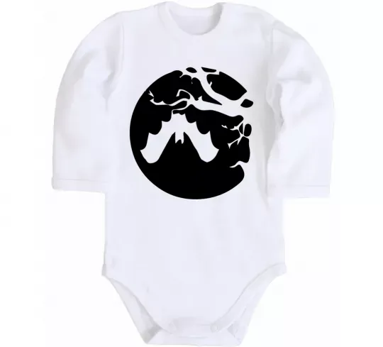 Дитячий бодік Кажан Білий фото