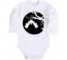 Детский боди Кажан Белый фото