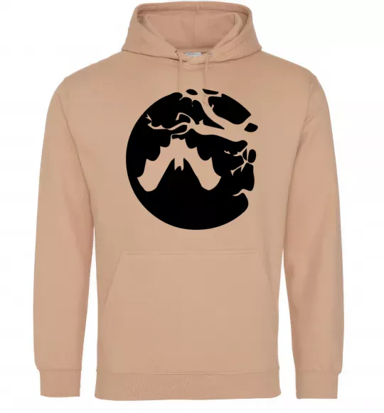 Мужская толстовка (худи) Кажан Песочный фото