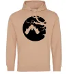 Мужская толстовка (худи) Кажан Песочный фото