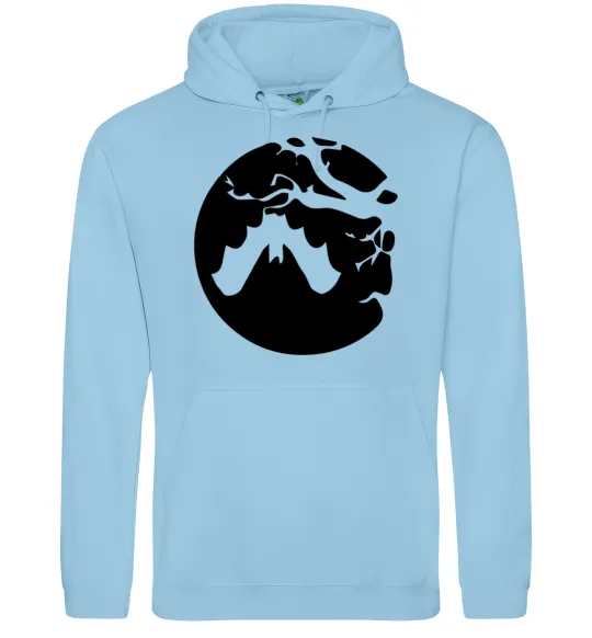 Мужская толстовка (худи) Кажан Голубой фото