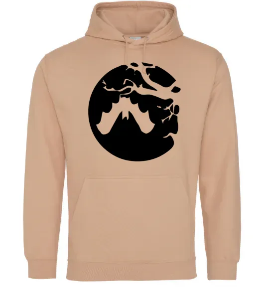Женская толстовка (худи) Кажан Песочный фото
