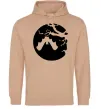 Женская толстовка (худи) Кажан Песочный фото