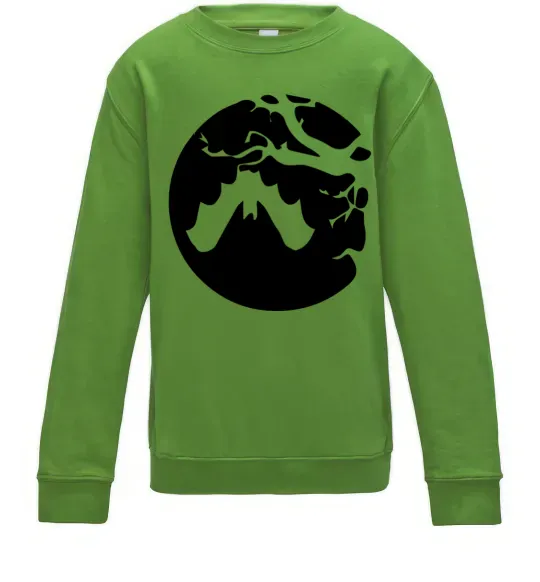 Детский Свитшот Кажан Лаймовый фото