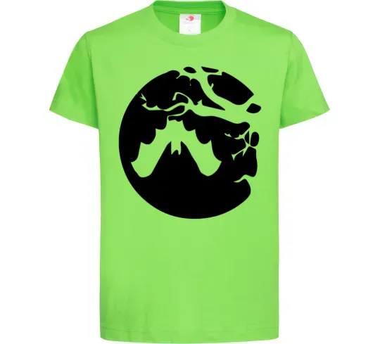 Детская футболка Кажан Лаймовый фото