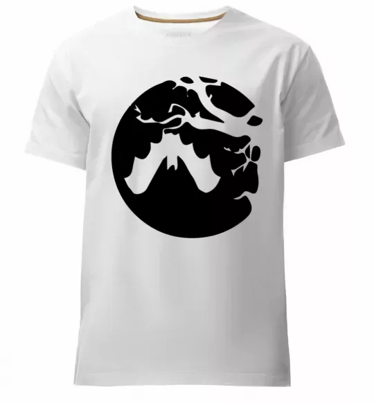 Чоловіча преміум футболка Кажан Білий фото