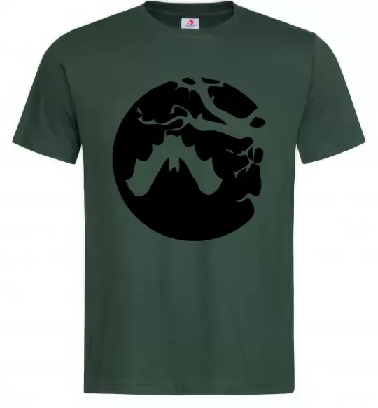 Чоловіча футболка Кажан Темно-зелений фото