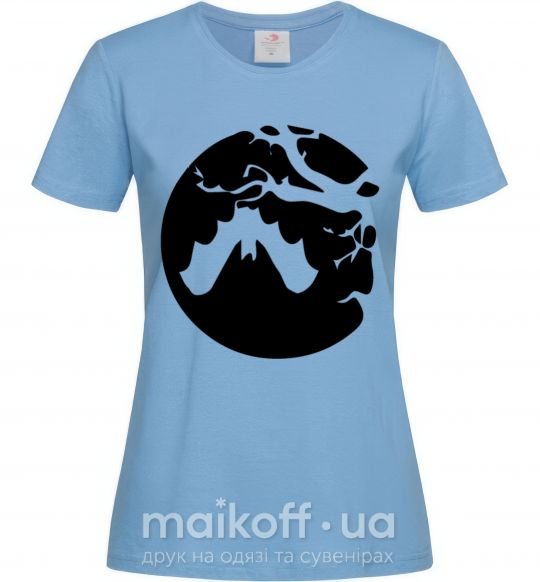 Женская футболка Летучая мышь Голубой фото