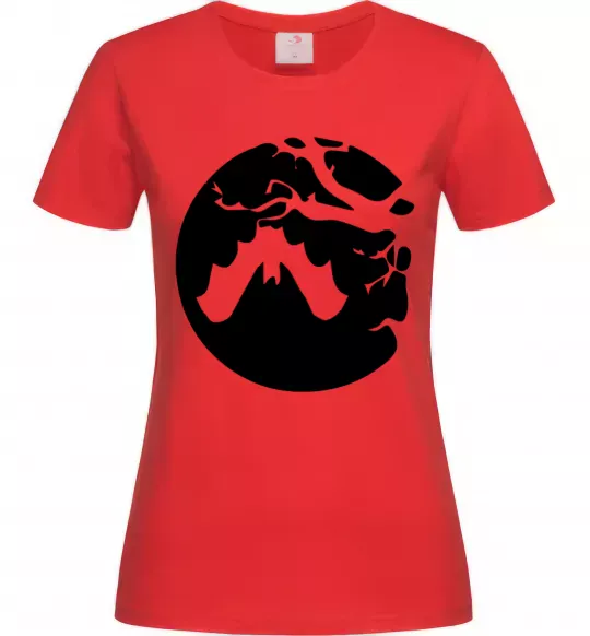 Женская футболка Кажан Красный фото