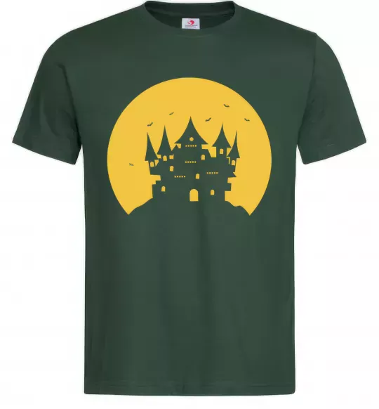 Мужская футболка Луна Темно-зеленый фото