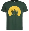 Мужская футболка Луна Темно-зеленый фото