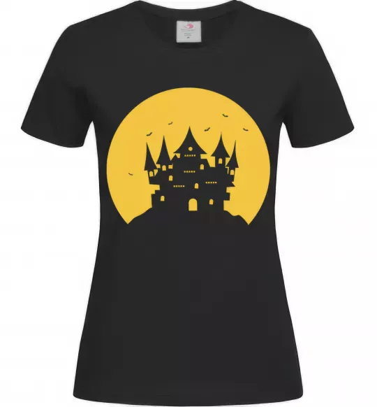 Жіноча футболка Луна Чорний фото