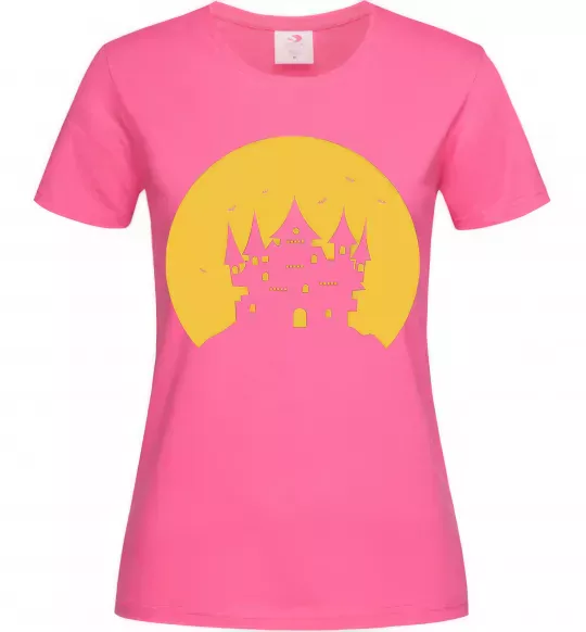 Жіноча футболка Луна Яскраво-рожевий фото