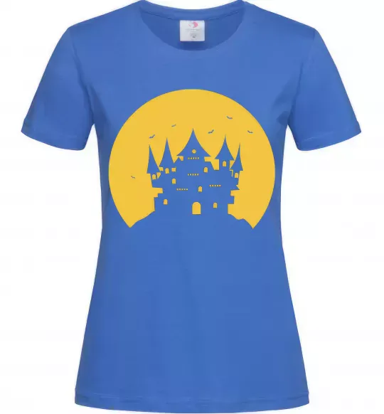 Жіноча футболка Луна Яскраво-синій фото