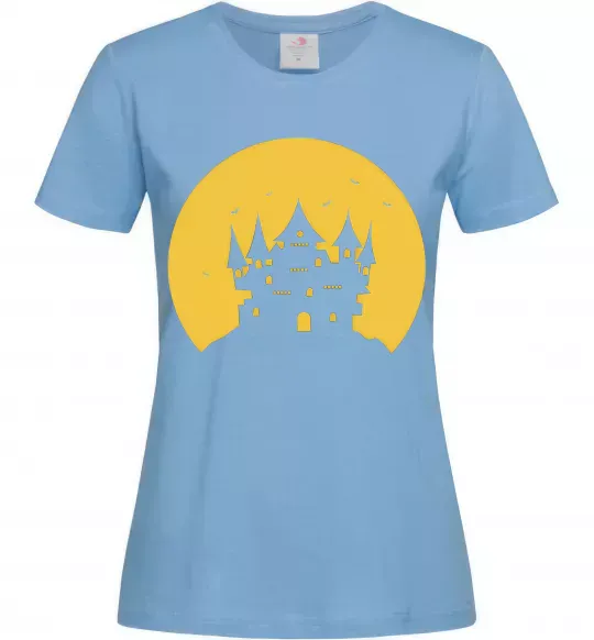 Жіноча футболка Луна Блакитний фото