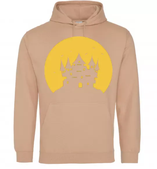 Мужская толстовка (худи) Луна Песочный фото