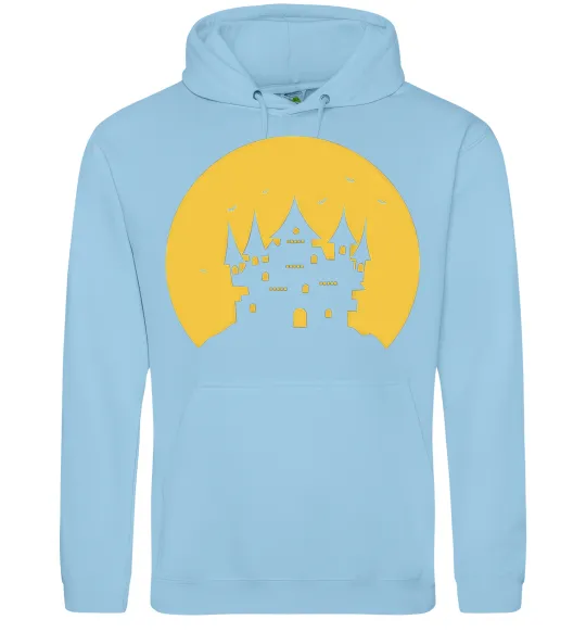 Чоловіча толстовка (худі) Луна Блакитний фото