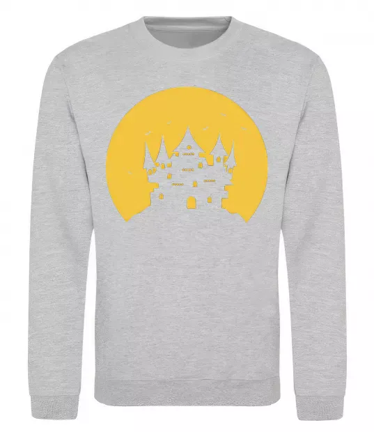 Свитшот Луна Серый меланж фото