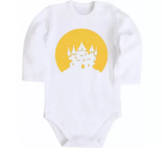 Дитячий бодік Луна Білий фото