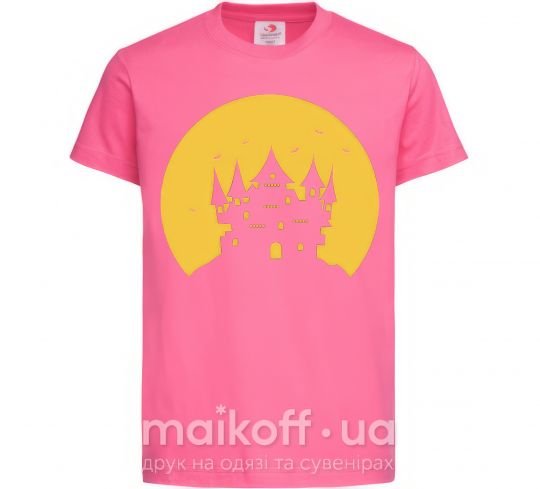 Детская футболка Луна Ярко-розовый фото