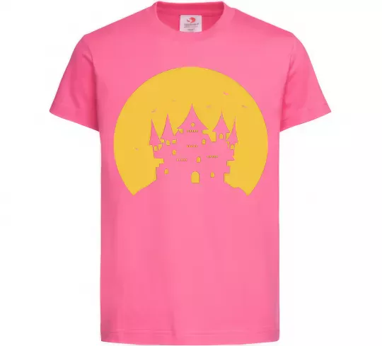 Детская футболка Луна Ярко-розовый фото