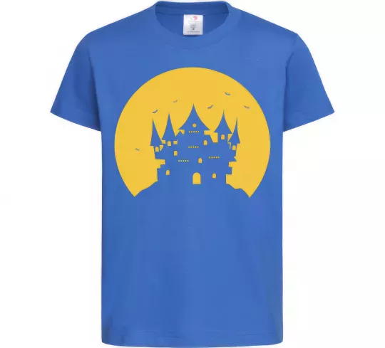 Детская футболка Луна Ярко-синий фото