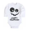 Детский боди happy halloween smile Белый фото