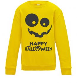 Детский Свитшот happy halloween smile