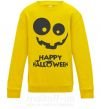 Дитячий світшот happy halloween smile Сонячно жовтий фото