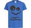 Дитяча футболка happy halloween smile Яскраво-синій фото