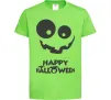 Дитяча футболка happy halloween smile Лаймовий фото