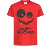 Дитяча футболка happy halloween smile Червоний фото