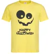 Мужская футболка happy halloween smile Лимонный Мужская футболка happy halloween smile Лимонный фото