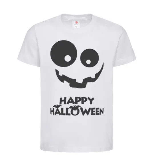 Дитяча футболка happy halloween smile Білий фото