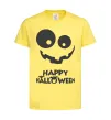 Дитяча футболка happy halloween smile Лимонний фото